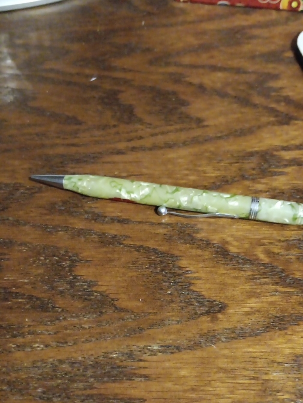 Vintage Green Marbled Mechanical Pencil
